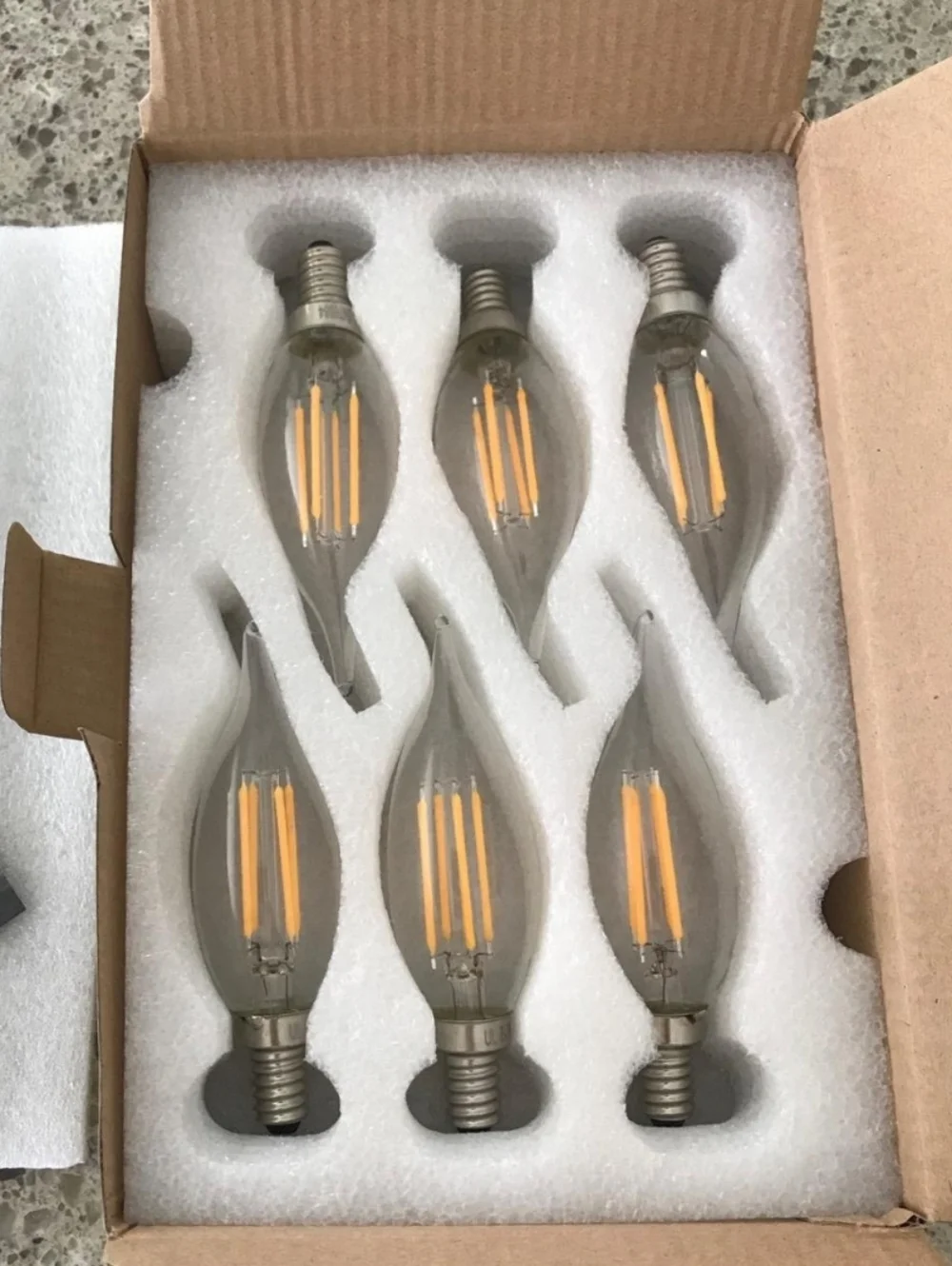 6 Chandelier Bulbs